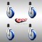 Service Caster 5 Inch 316SS Blue Polyurethane Swivel 1-7/8 Inch Expanding Stem Caster Set SCC SCC-SS316EX20S514-PPUB-BLUE-178-4 - alternate 4